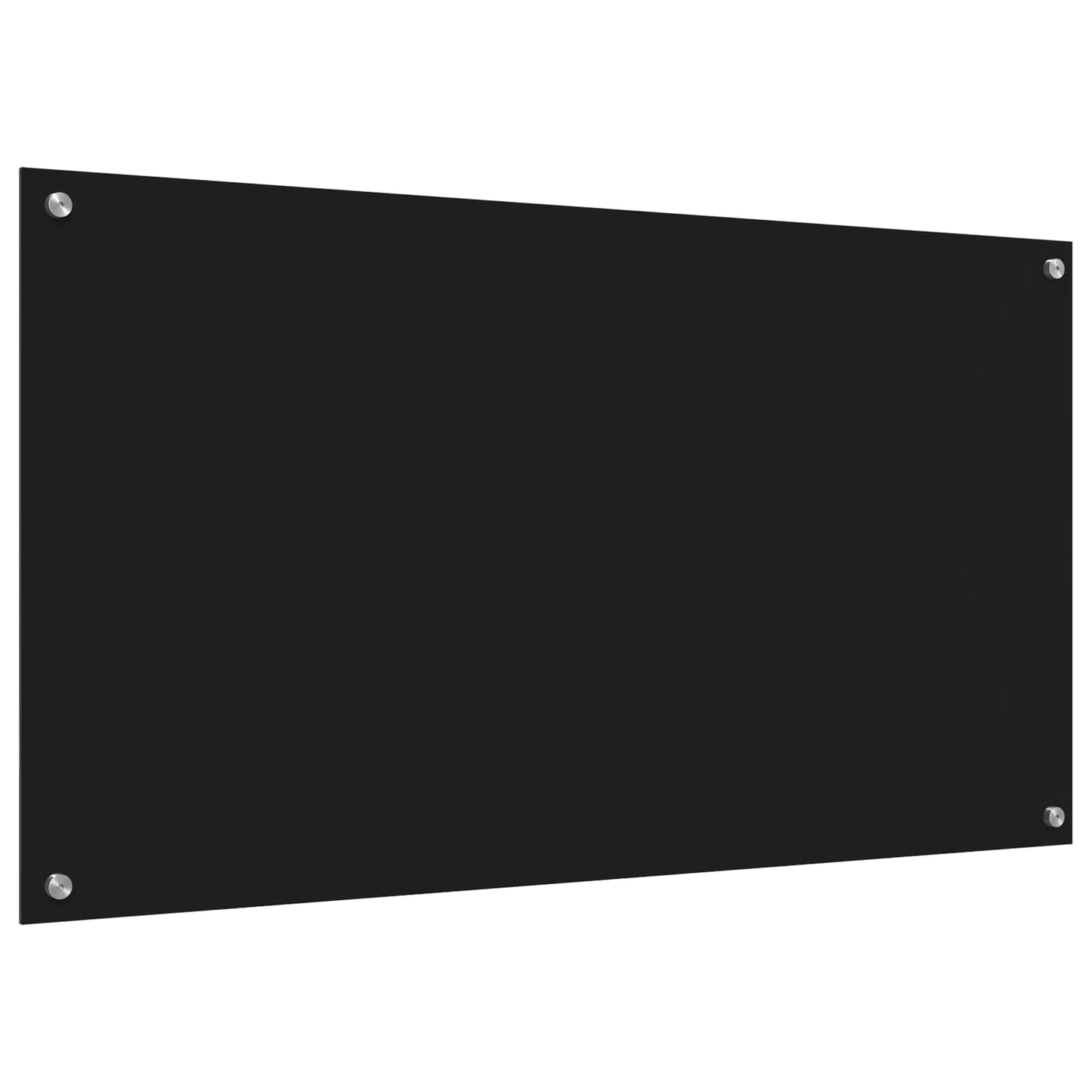 Kjøkkenbenkplate Svart 110 x 60 cm herdet glass
