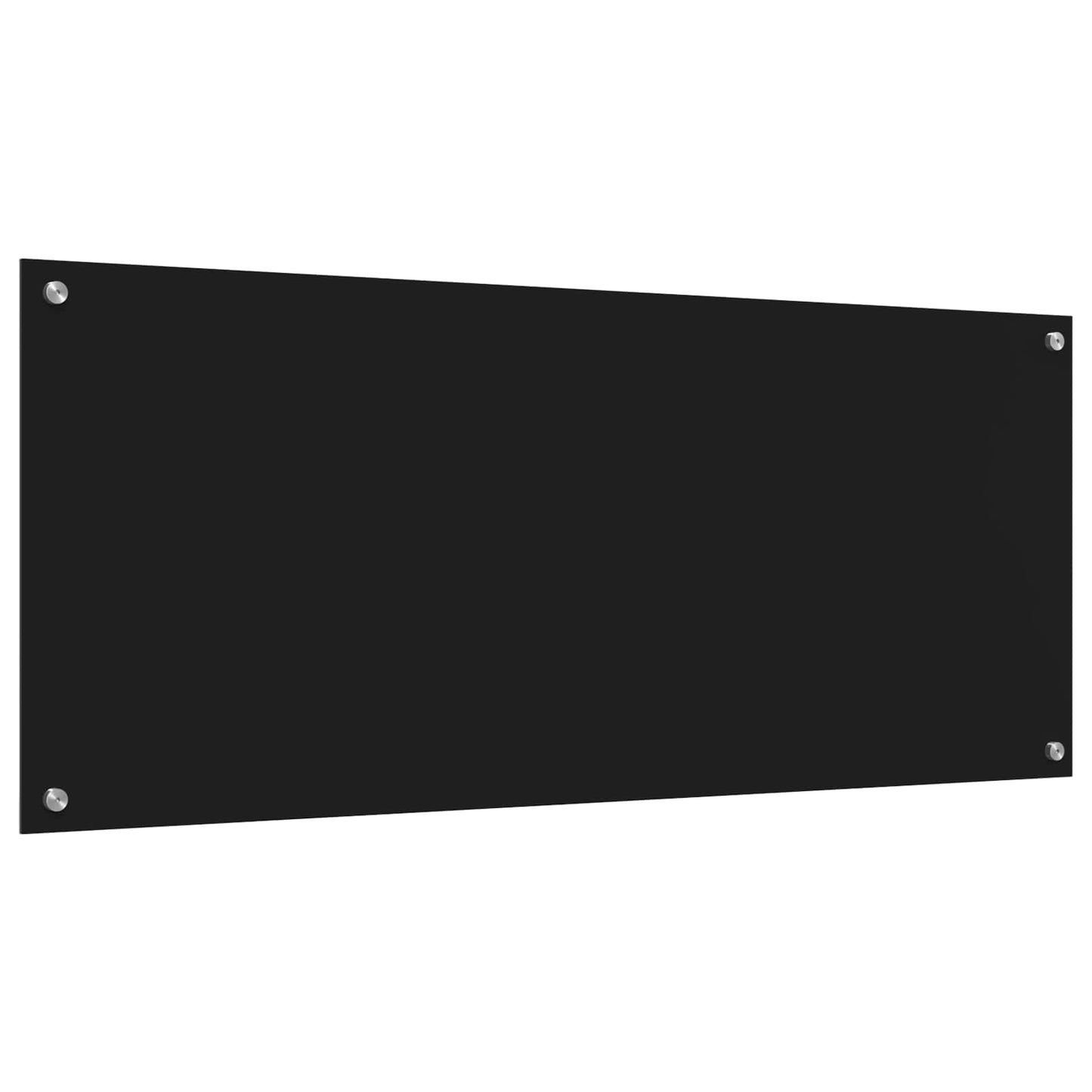 Kjøkkenbenkplate Svart 120 x 50 cm herdet glass