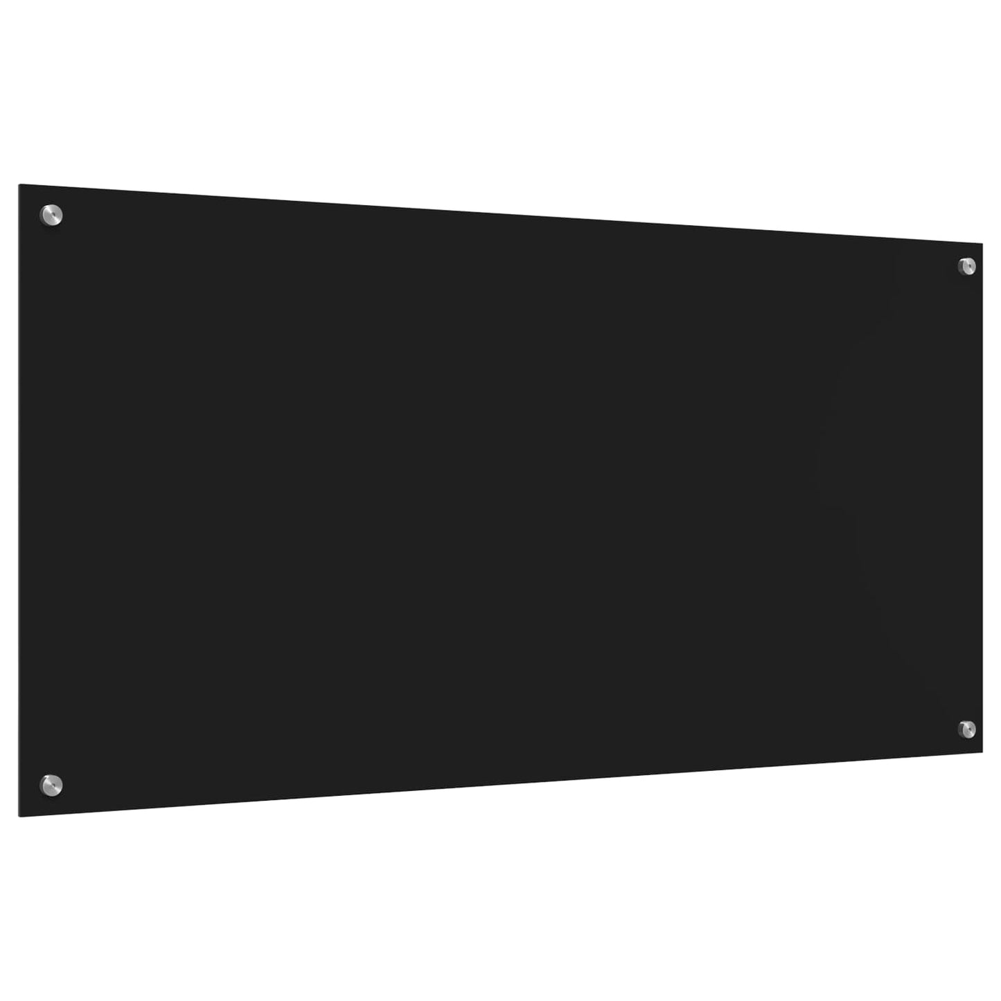 Kjøkkenbenkplate Svart 120 x 60 cm herdet glass