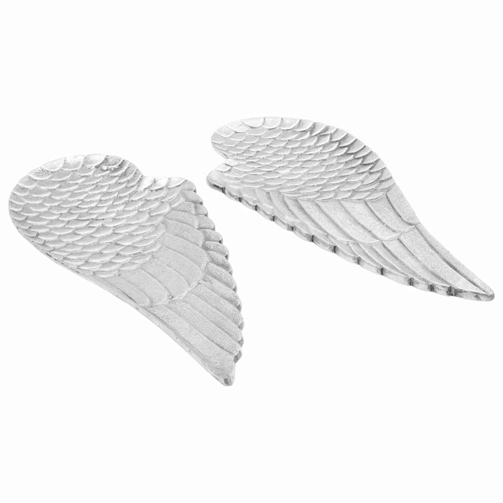 Fruktkurv 2 pcs sølv 40 x 18 x 2.5 cm Aluminium