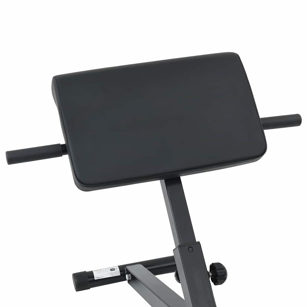 Hyperextension benk Svart 100,5 x 70 x 78 cm Pulverlakkert stål