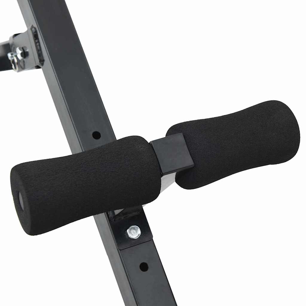 Hyperextension benk Svart 100,5 x 70 x 78 cm Pulverlakkert stål