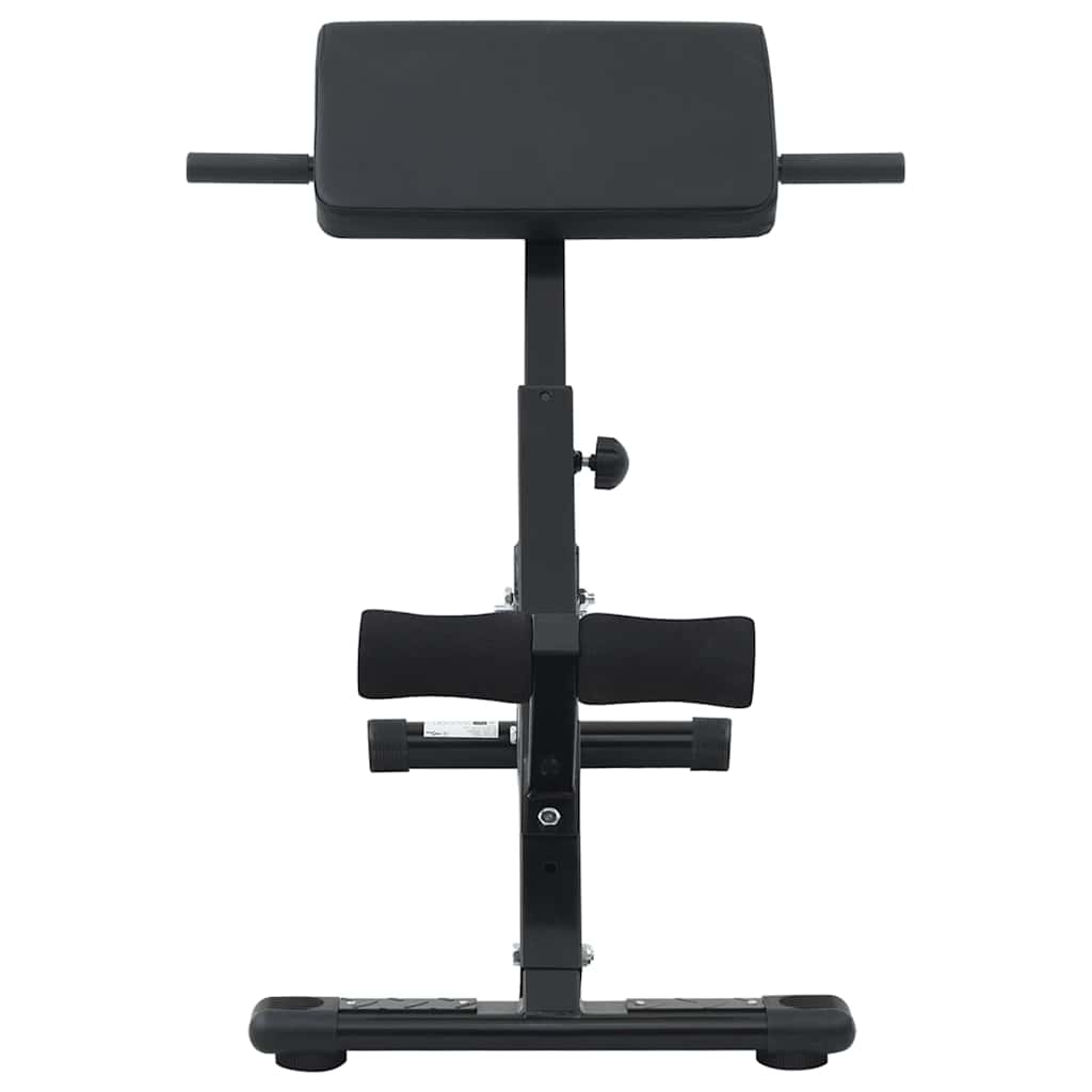 Hyperextension benk Svart 100,5 x 70 x 78 cm Pulverlakkert stål