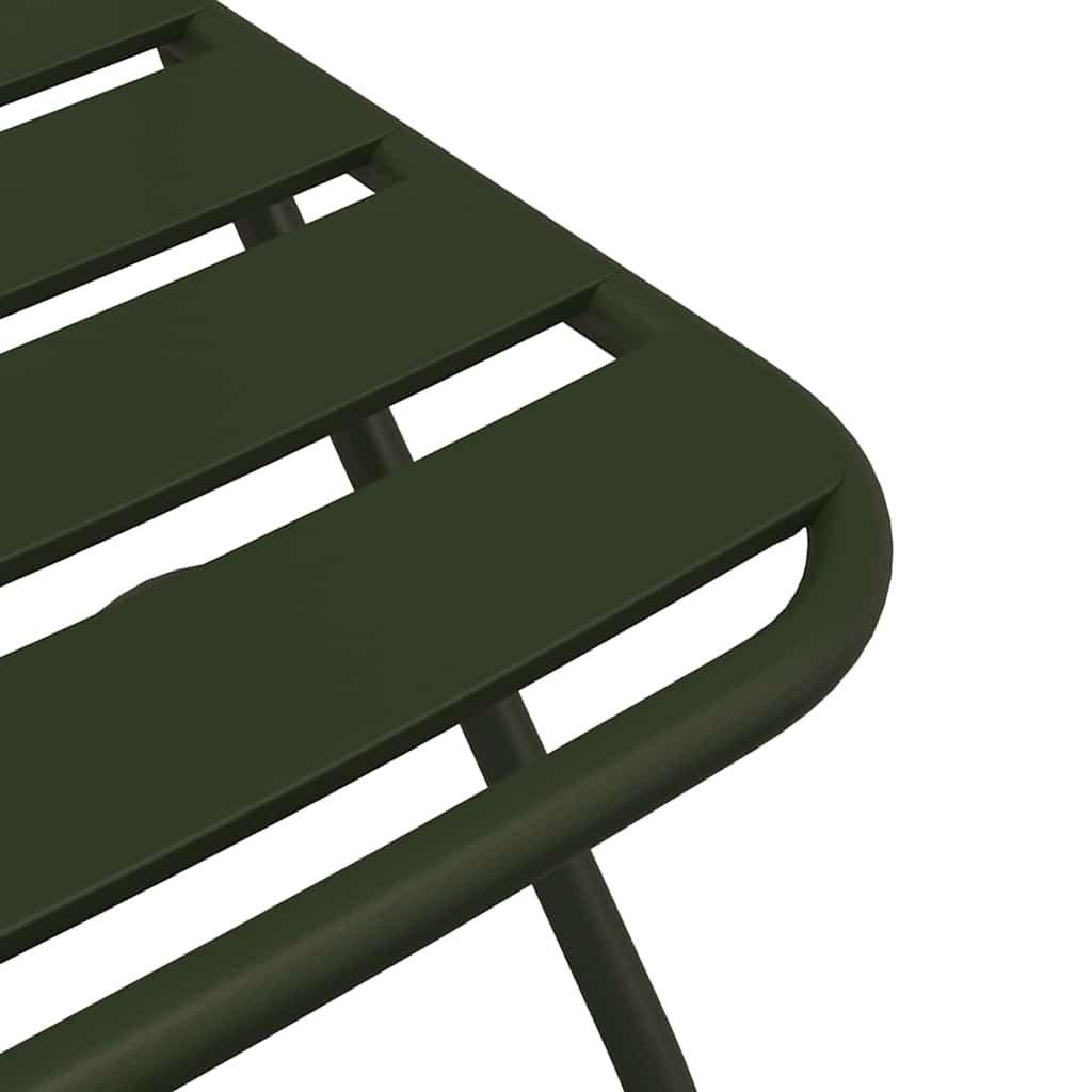 Hage Folding Stol 2 pcs grønn 42 x 52 x 82cm Pulverlakkert stål