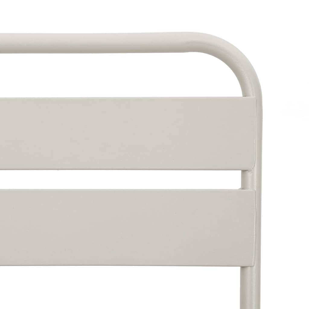 Hage Folding Stol 2 pcs Beige 42 x 52 x 82cm Pulverlakkert stål
