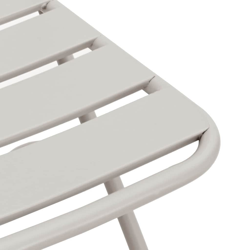 Hage Folding Stol 2 pcs Beige 42 x 52 x 82cm Pulverlakkert stål