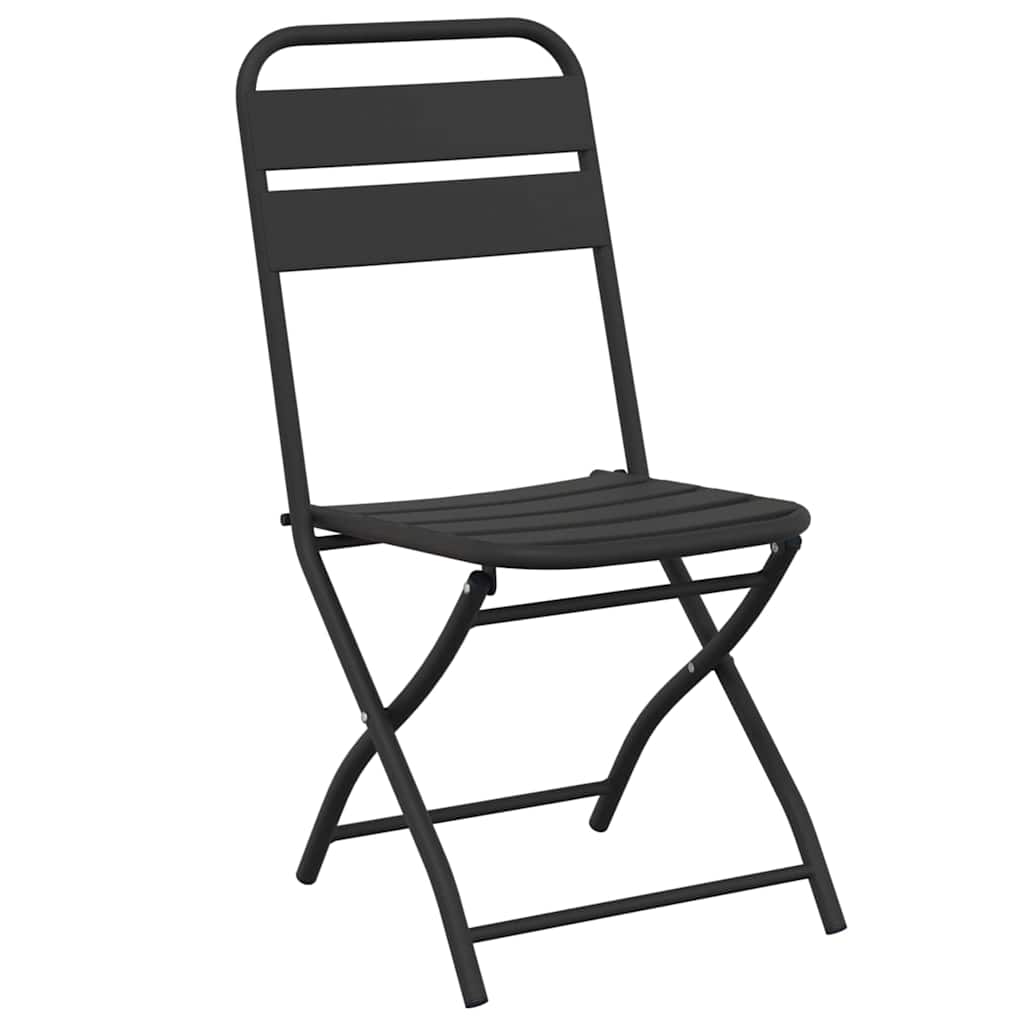 Hage Folding Stol 2 pcs Antrasitt 42 x 52 x 82cm