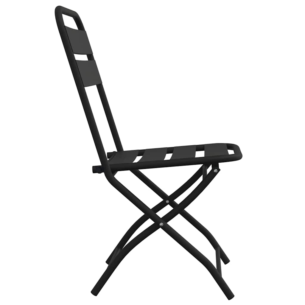 Hage Folding Stol 2 pcs Antrasitt 42 x 52 x 82cm