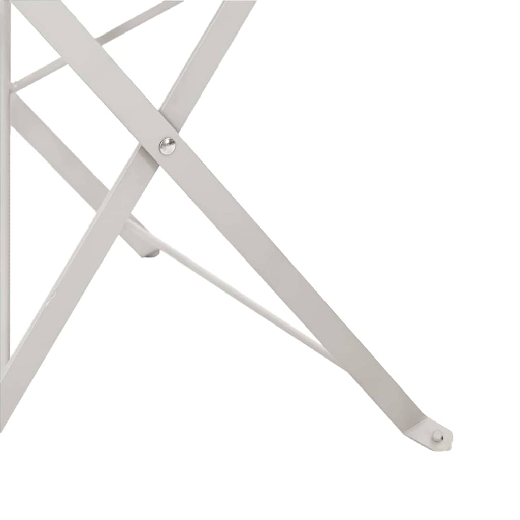 Hage Folding Stol 2 pcs Beige 42 x 46 x 82cm Metall