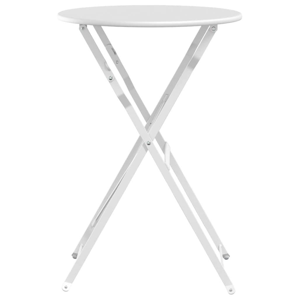 Bistrobord Hvit Ø 50 x 71 cm Pulverlakkert stål