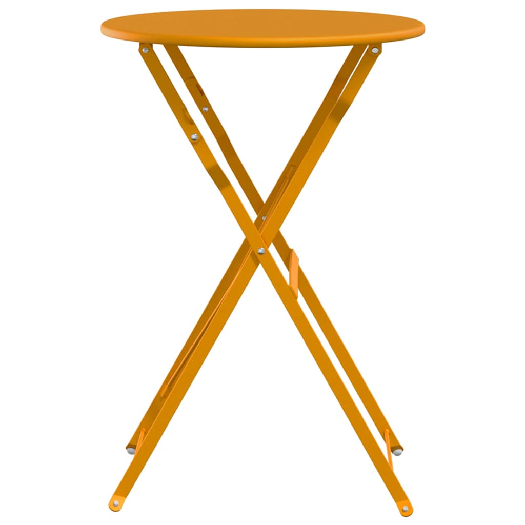 Bistrobord Sennepsgul Ø 50 x 71 cm Pulverlakkert stål