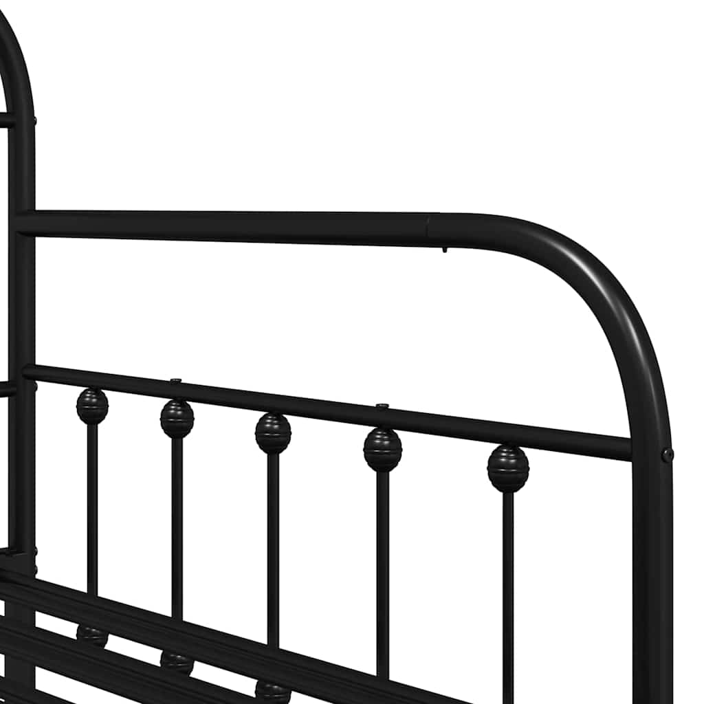 Dagsengeramme Svart 90 x 200 cm Pulverlakkert stål