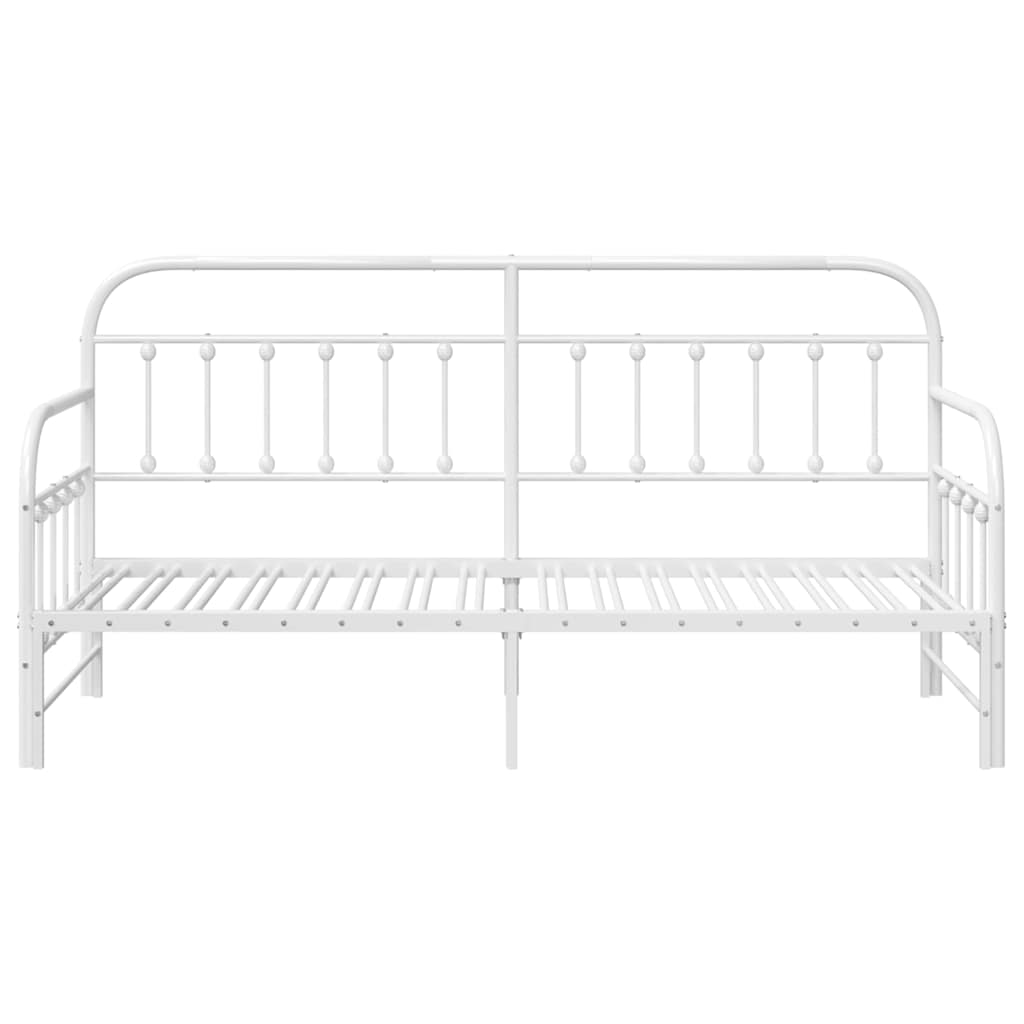 Dagsengeramme Hvit 80 x 200 cm Pulverlakkert stål