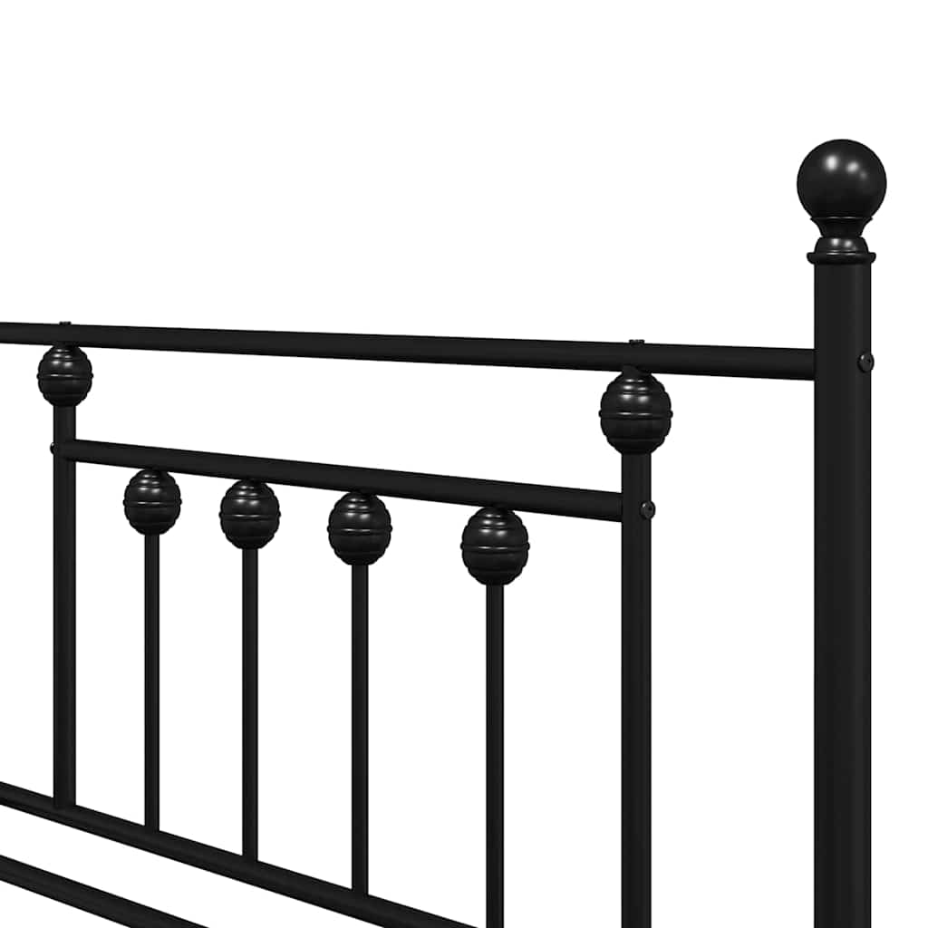 Dagsengeramme Svart 107 x 203 cm Stål
