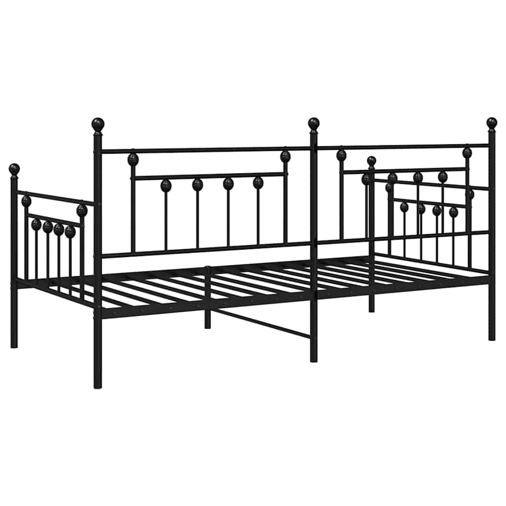 Dagsengeramme Svart 107 x 203 cm Stål