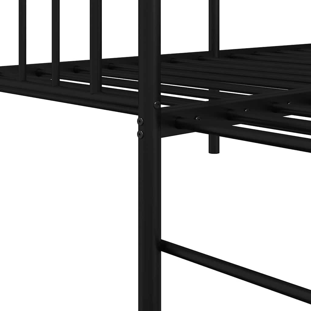 Dagsengeramme Svart 75 x 190 cm Stål