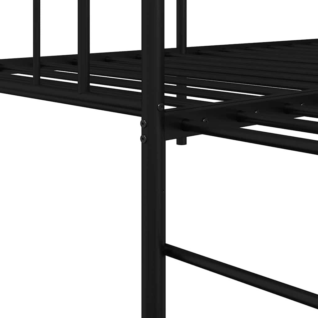 Dagsengeramme Svart 100 x 190 cm Stål