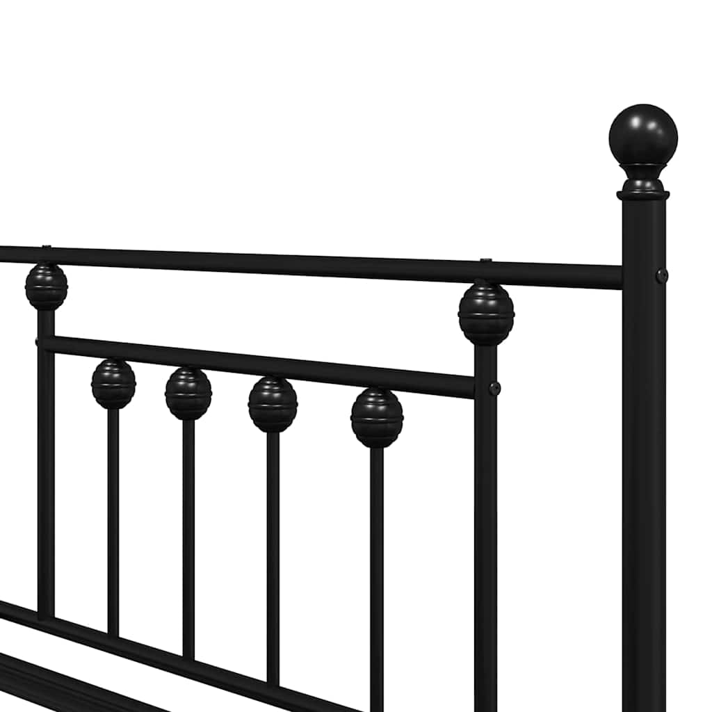 Dagsengeramme Svart 107 x 203 cm Stål