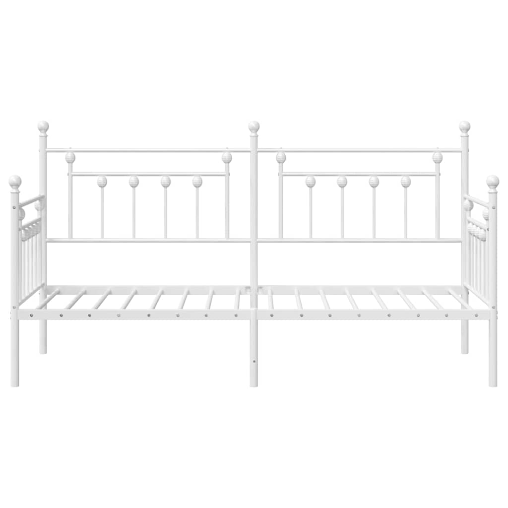 Dagsengeramme Hvit 80 x 200 cm Stål