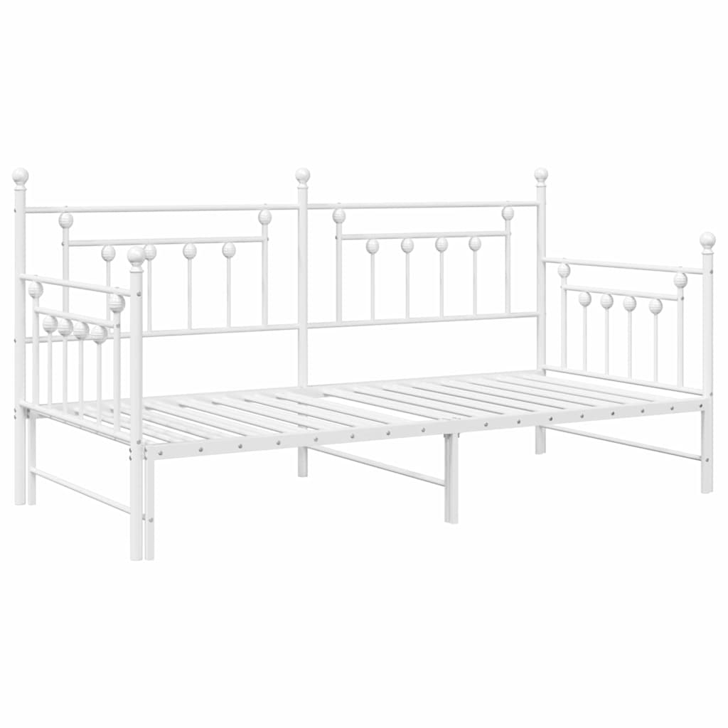 Dagsengeramme Hvit 90 x 190 cm Stål