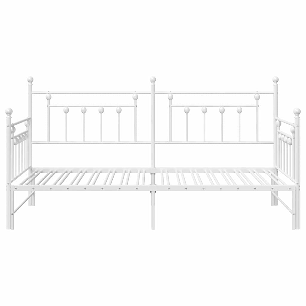 Dagsengeramme Hvit 90 x 190 cm Stål