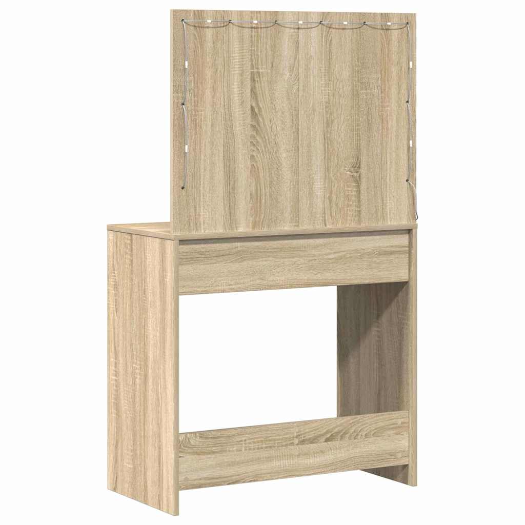 Sminkebord Sonoma eik 78,5 x 41 x 135 cm Konstruert tre