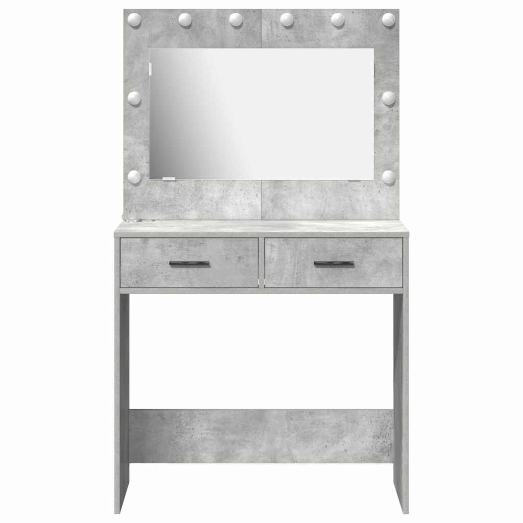 Sminkebord Betonggrå 78,5 x 41 x 135 cm Konstruert tre