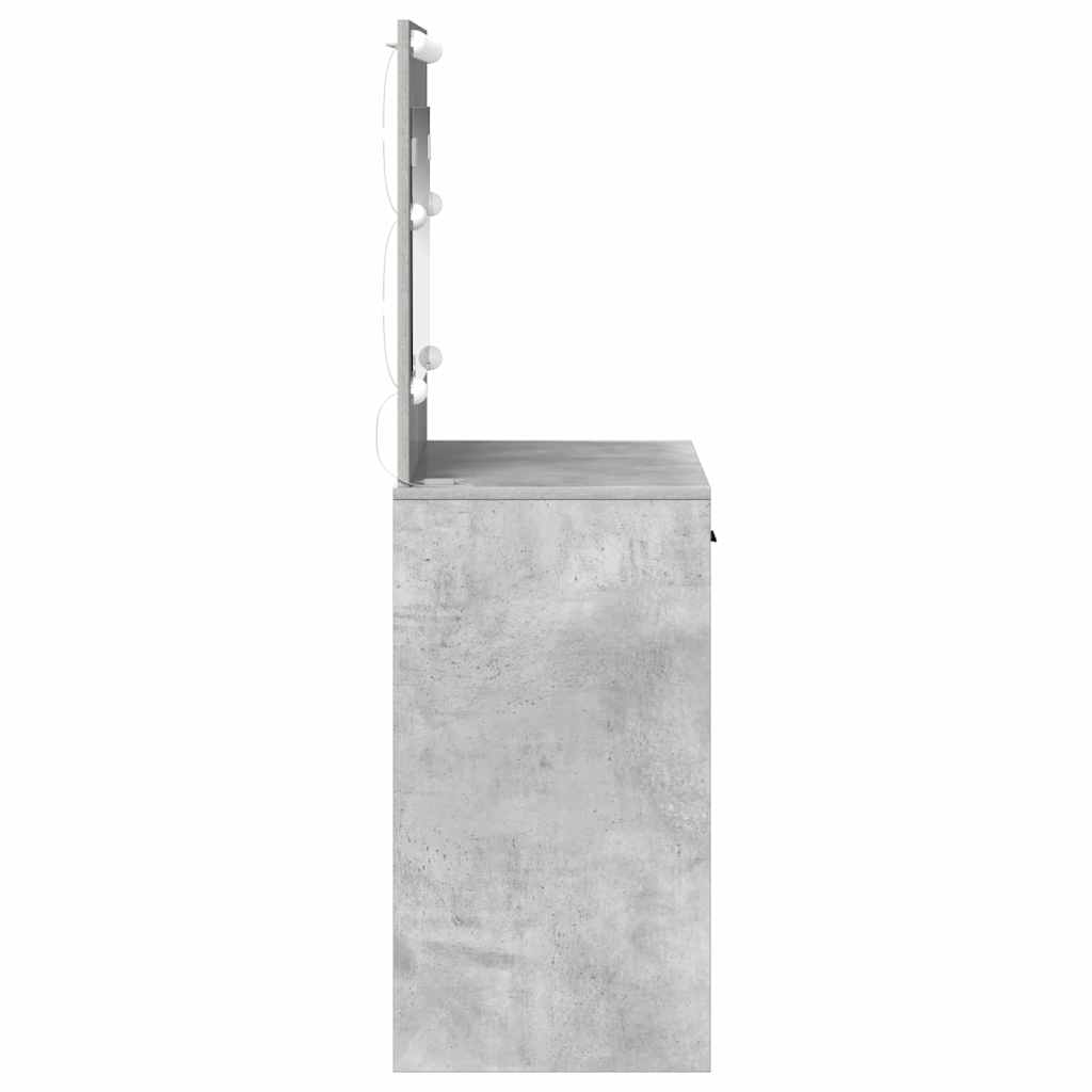 Sminkebord Betonggrå 78,5 x 41 x 135 cm Konstruert tre