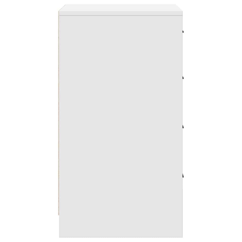 Serviesskap med skuff Hvit 40 x 41 x 75 cm Konstruert tre