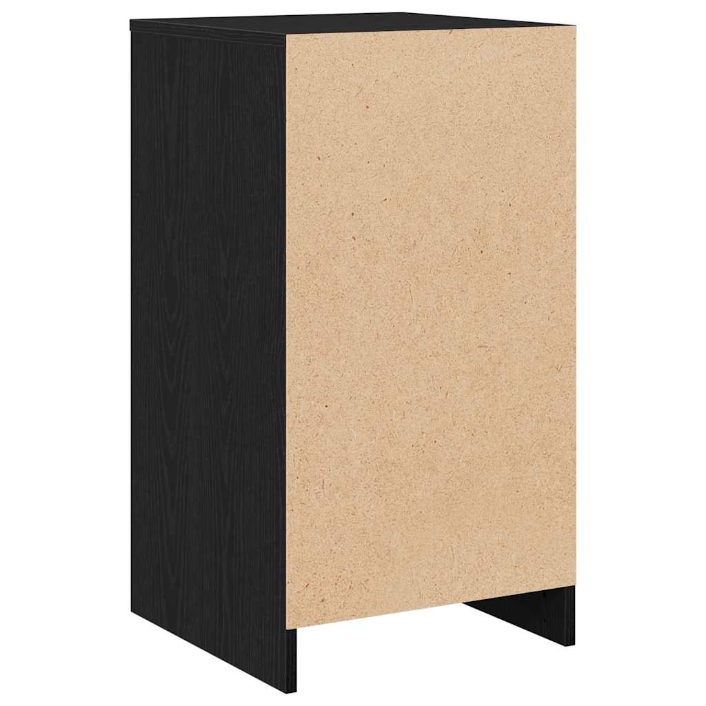 Serviesskap med skuff Svart eik 40 x 41 x 75 cm Konstruert tre