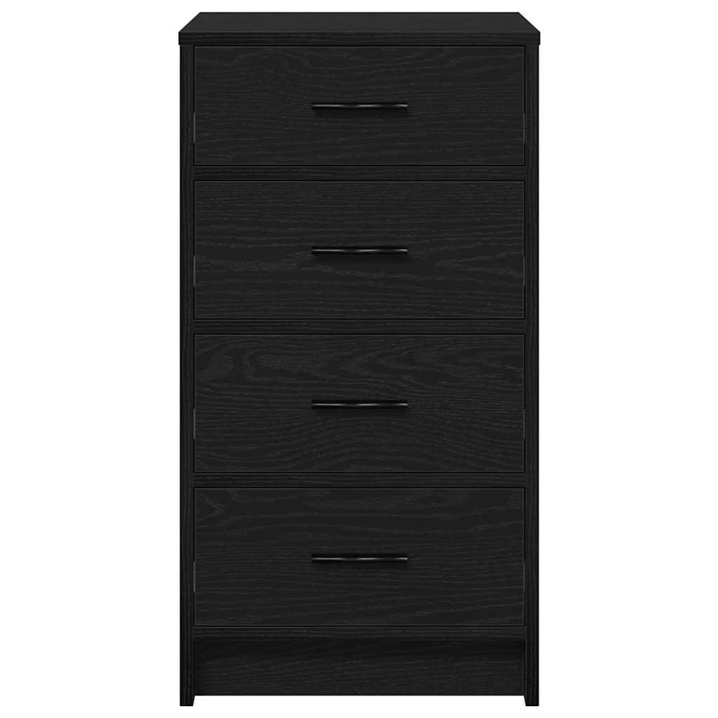 Serviesskap med skuff Svart eik 40 x 41 x 75 cm Konstruert tre