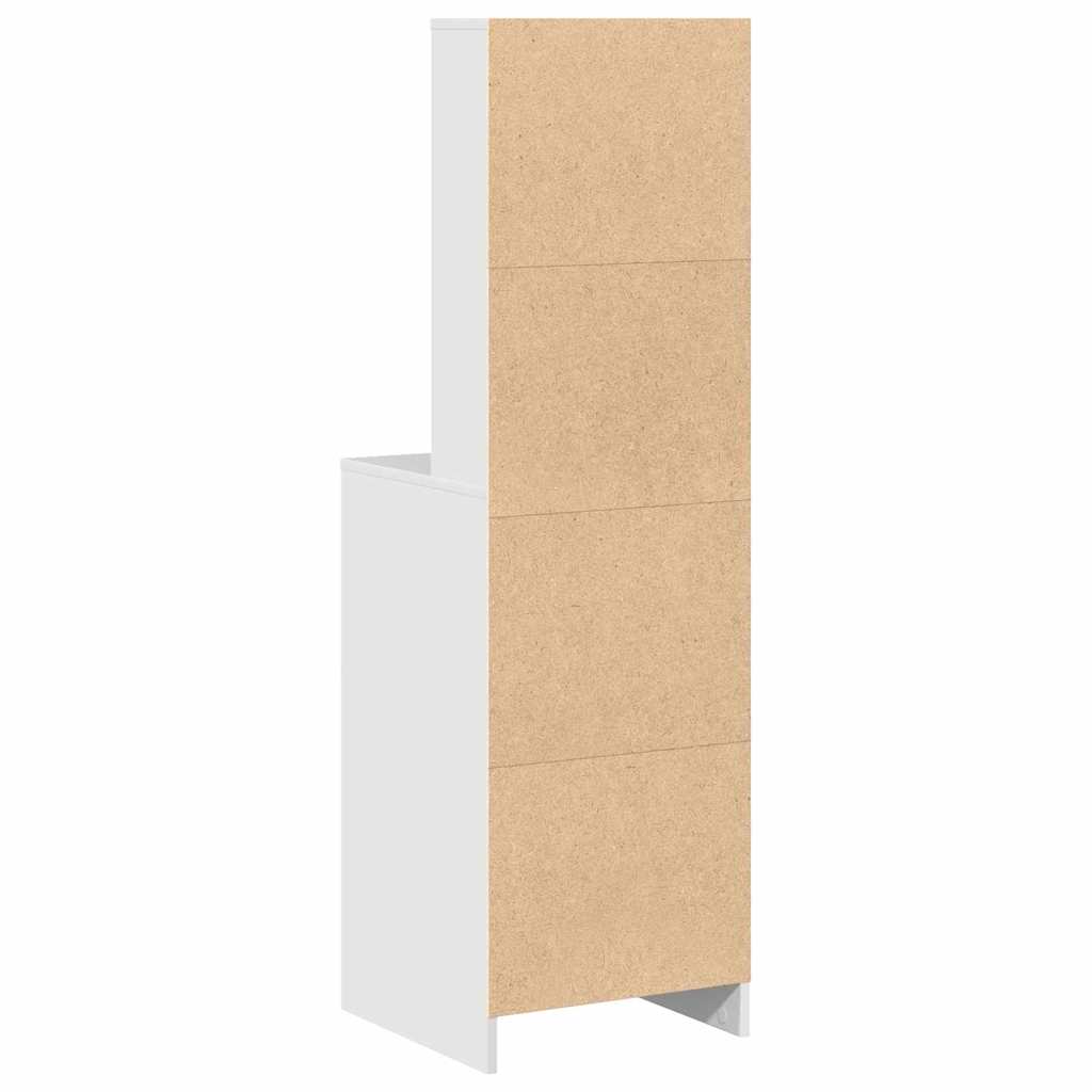 Høyskap med skuff Hvit 40 x 40,5 x 135 cm Konstruert tre