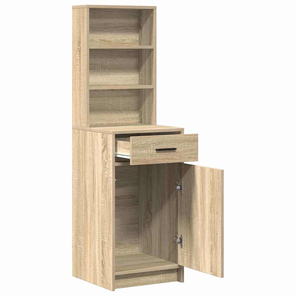 Høyskap med skuff Sonoma eik 40 x 40,5 x 135 cm Konstruert tre