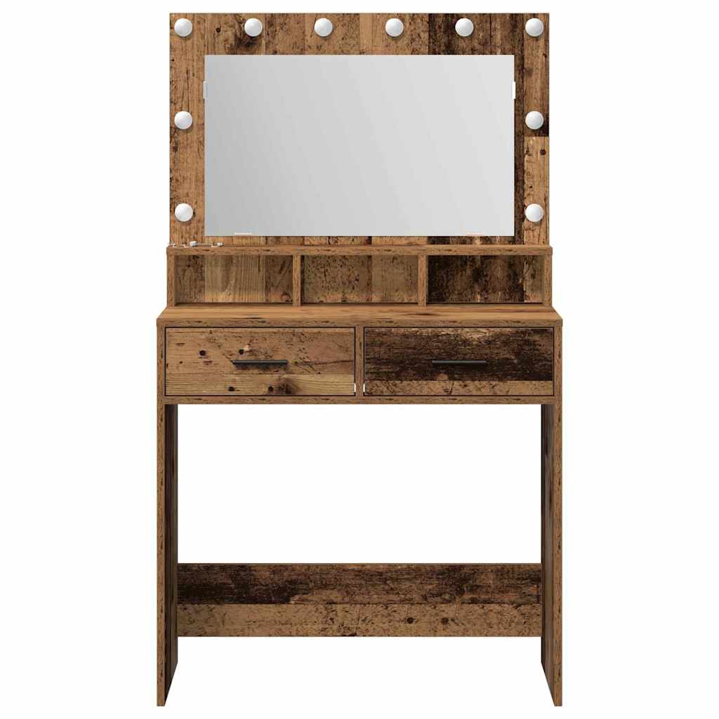 Sminkebord Gammelt tre 79 x 41 x 135 cm Konstruert tre