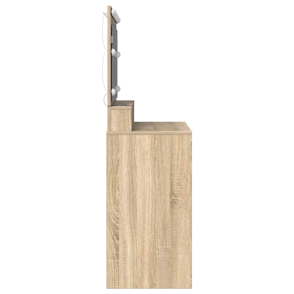 Sminkebord Sonoma eik 100 x 41 x 135 cm Konstruert tre