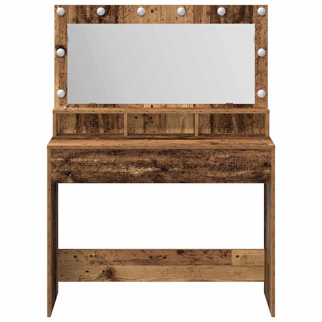 Sminkebord Gammelt tre 100 x 41 x 135 cm Konstruert tre