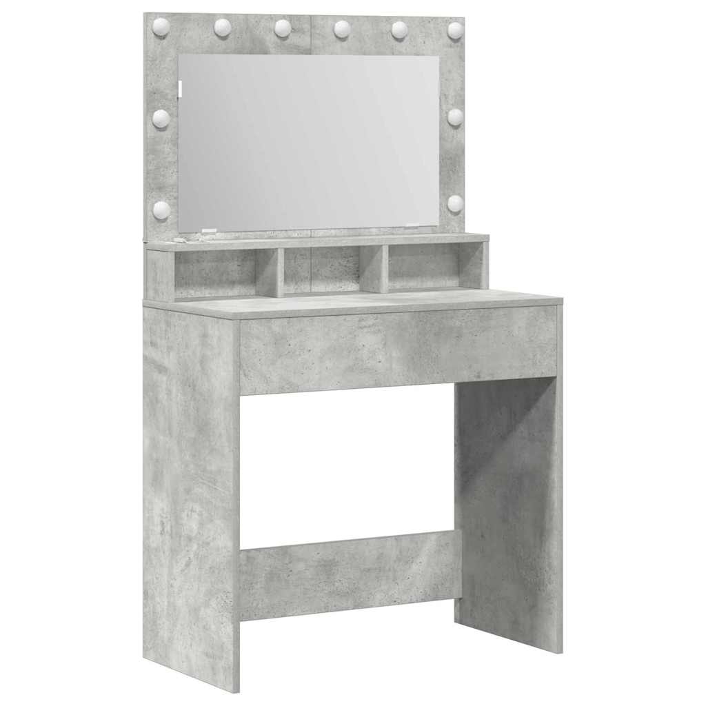 Sminkebord Betonggrå 78,5 x 41 x 135 cm Konstruert tre