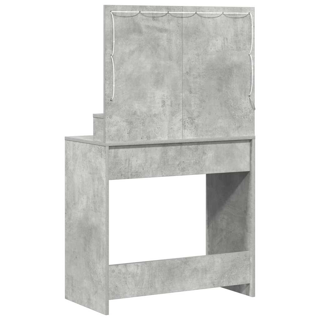 Sminkebord Betonggrå 78,5 x 41 x 135 cm Konstruert tre