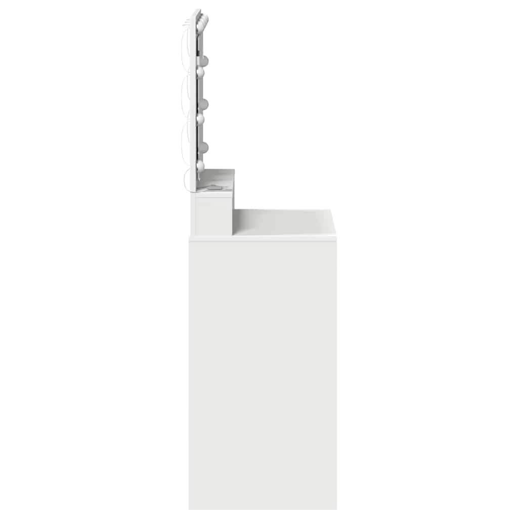 Sminkebord med speillys Hvit 50 x 41 x 135 cm Konstruert tre
