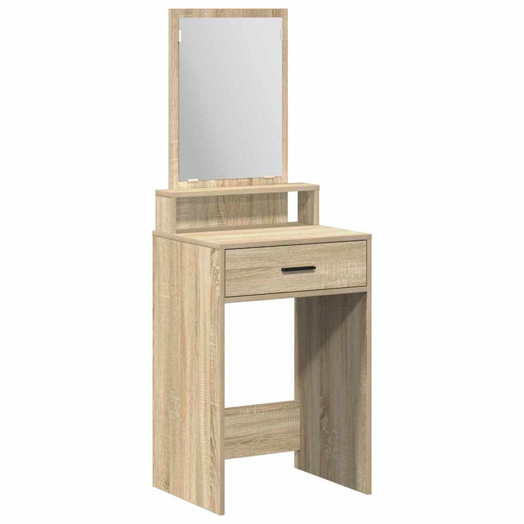 Sminkebord med skuff Sonoma eik 50 x 41 x 140 cm Konstruert tre