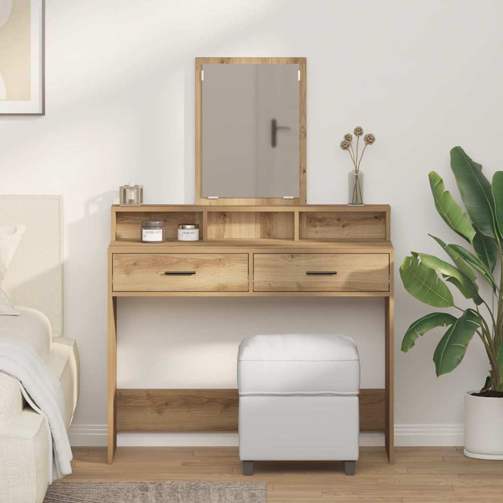 Sminkebord Artisan Eik 100 x 41 x 140 cm Konstruert tre