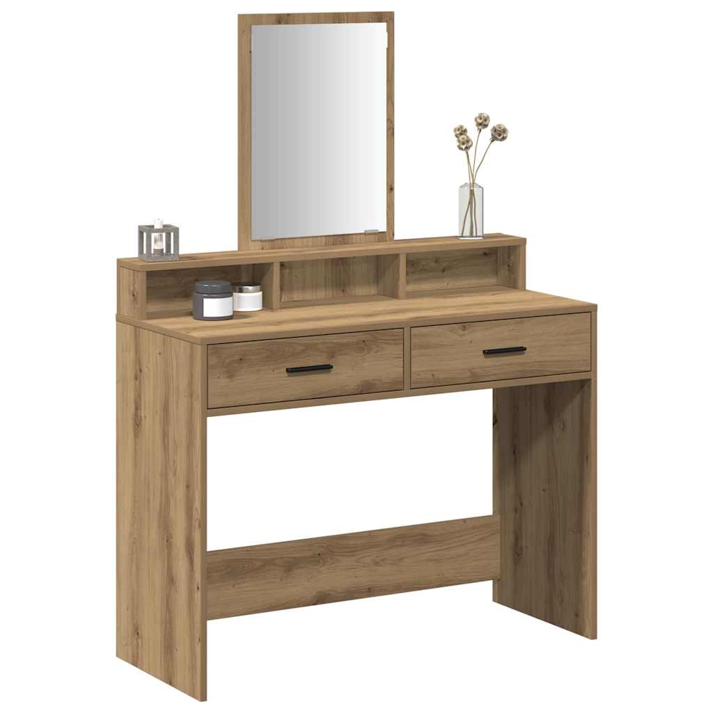 Sminkebord Artisan Eik 100 x 41 x 140 cm Konstruert tre