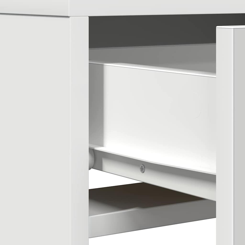 Sminkebord med speillys Hvit 50 x 41 x 140 cm Konstruert tre