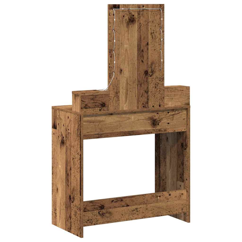 Sminkebord med skuff Brun 79 x 41 x 140 cm Konstruert tre