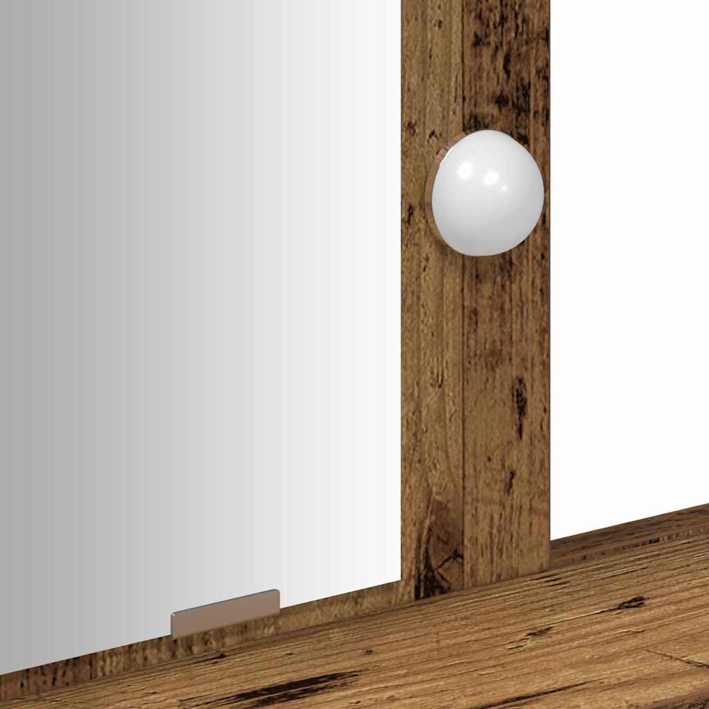Sminkebord med speillys Brun 100 x 41 x 140 cm Konstruert tre