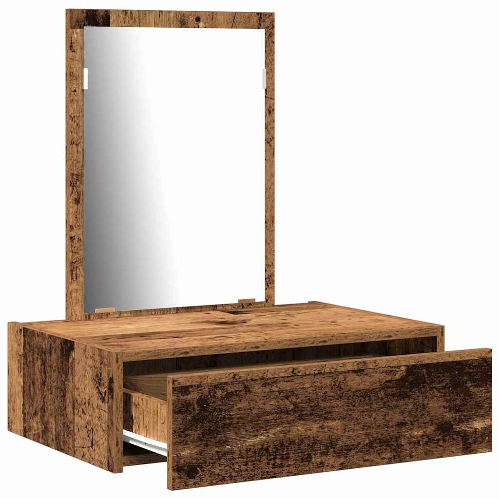 Sminkebord med skuff Brun 60 x 40 x 70 cm Konstruert tre