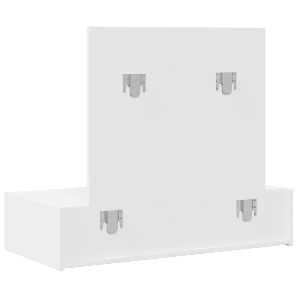 Sminkebord med skuff Hvit 83 x 40 x 70 cm Konstruert tre