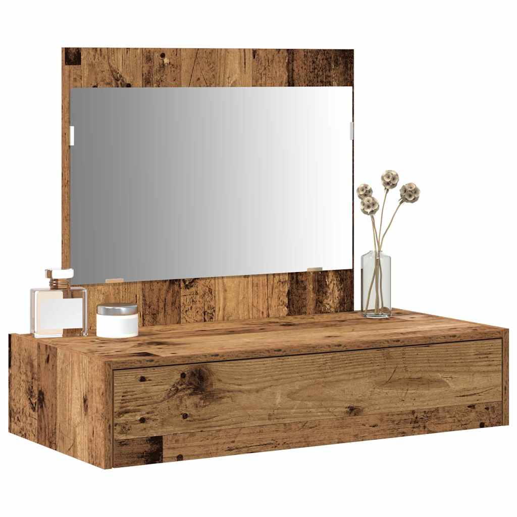Sminkebord med skuff Brun 83 x 40 x 70 cm Konstruert tre