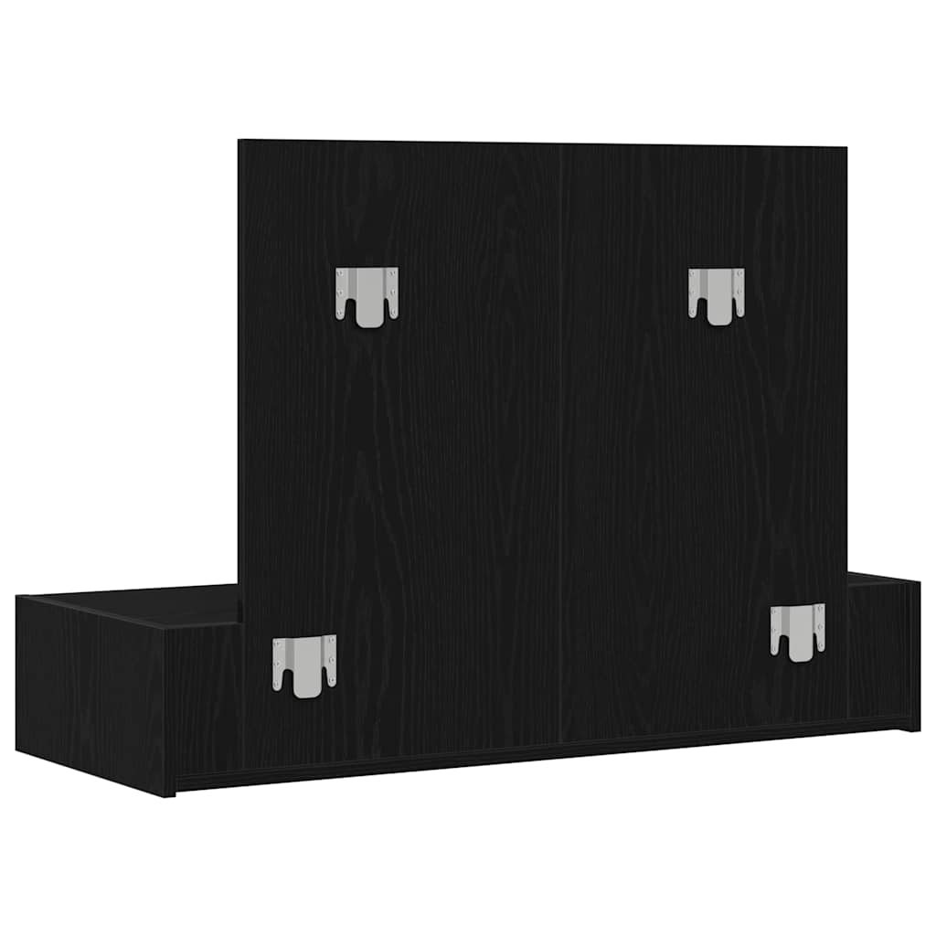 Sminkebord med skuff Svart 100 x 40 x 70 cm Konstruert tre