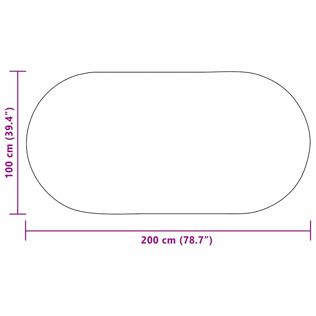 Teppe ZIZUR Krem 200 x 100 cm Polypropen